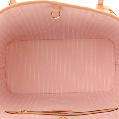 Louis Vuitton Monogram Giant By The Pool Neverfull MM Light Pink 6 of 10