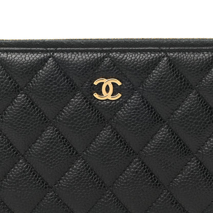 Chanel Caviar Quilted Large Gusset Zip Around Wallet Black 9 of 10