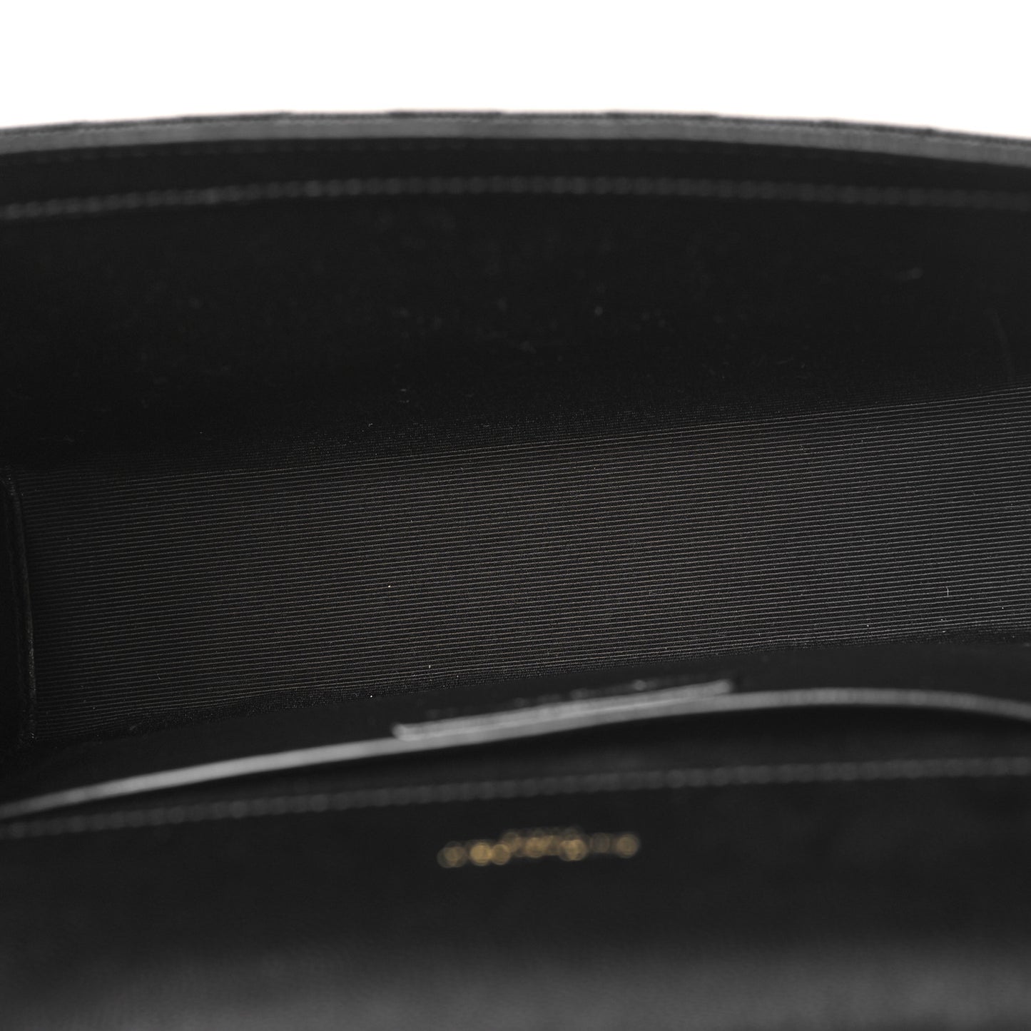 Grain De Poudre Textured Mixed Matelasse Triquilt Medium Monogram Satchel Black