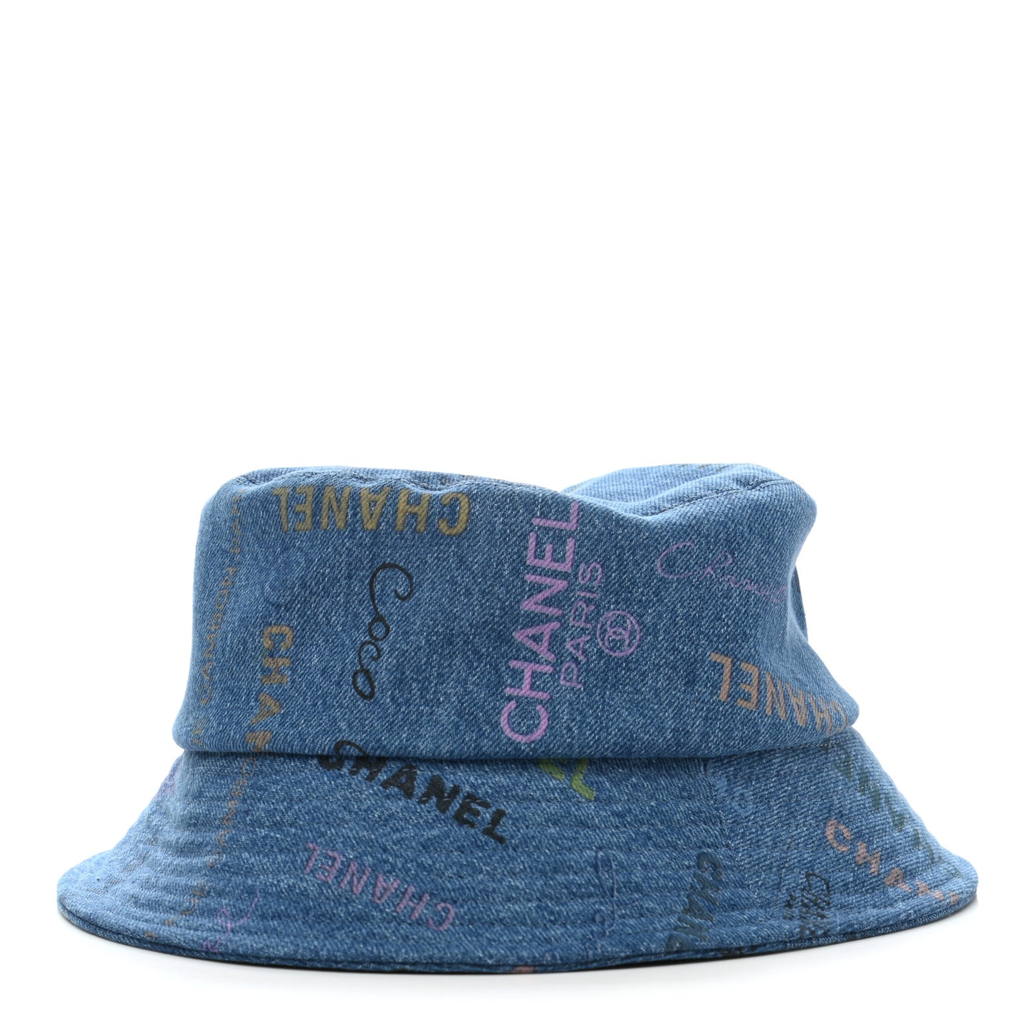 Denim Mood Cloche Bucket Hat L Blue