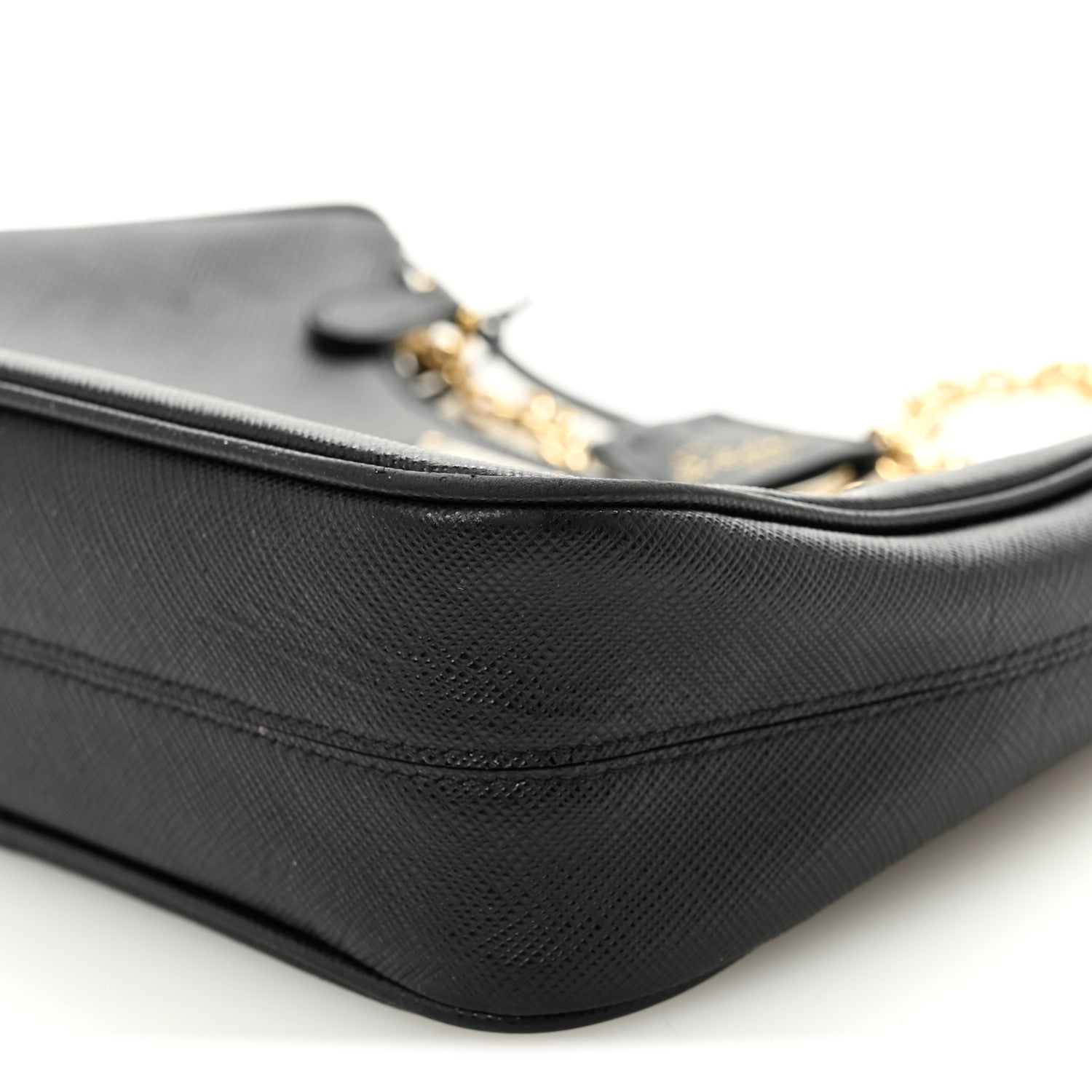 Prada Saffiano Lux Re-Edition 2005 Shoulder Bag Black 10 of 11