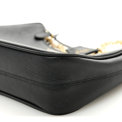Prada Saffiano Lux Re-Edition 2005 Shoulder Bag Black 10 of 11