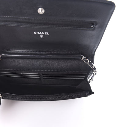 Chanel Caviar Timeless CC Wallet On Chain WOC Black 5 of 10