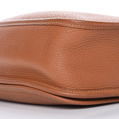 Hermes Taurillon Clemence Evelyne II GM Gold 10 of 10