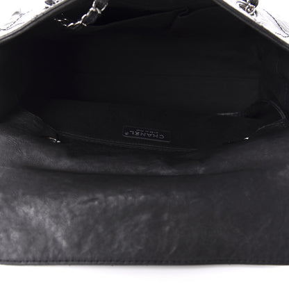 Chanel Washed Calfskin Diamond Stitch Large Hamptons Shopping Tote Black 5 of 14