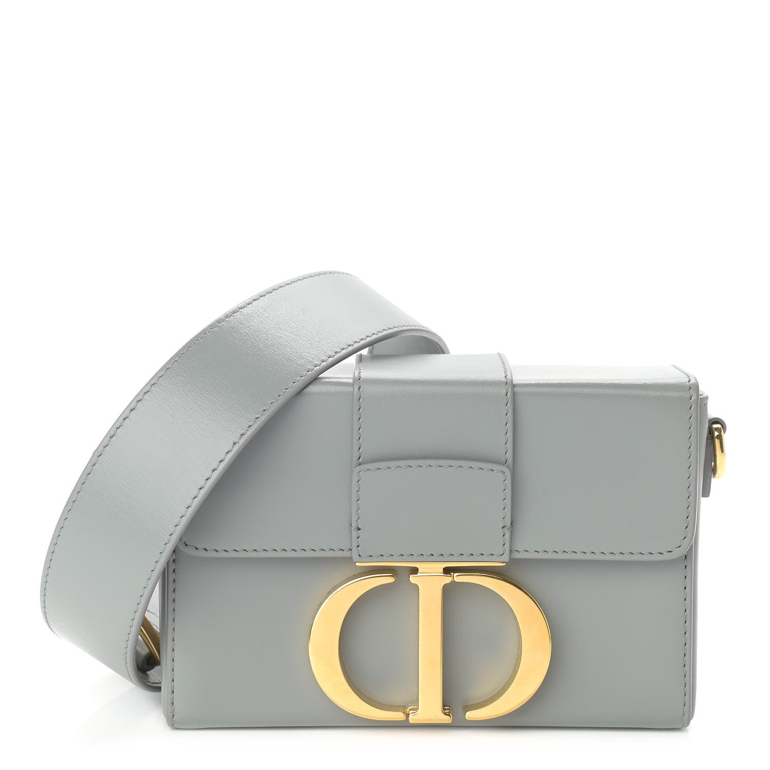 Christian Dior Box Calfskin 30 Montaigne Box Bag Gray 1 of 9