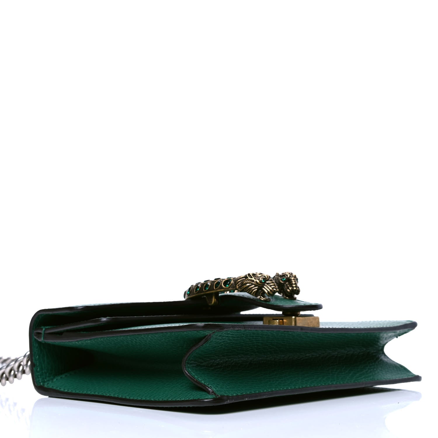 Gucci Calfskin Mini Dionysus Shoulder Bag Emerald 3 of 4