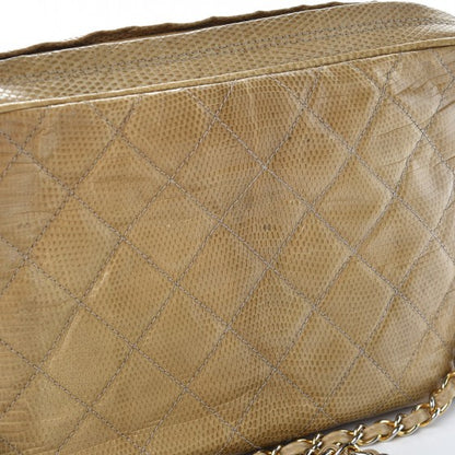 Chanel Lizard Quilted Tassel Camera Case Beige 13 of 14