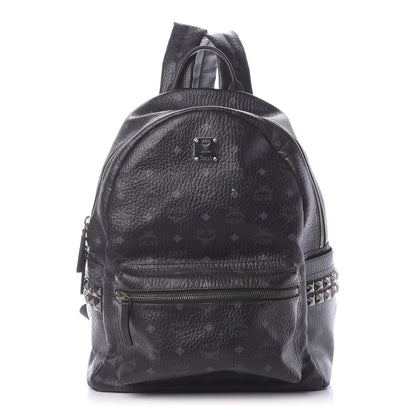 MCM Visetos Medium Side Studs Stark Backpack Black 1 of 18