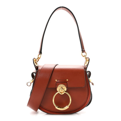 Chloe Calfskin Suede Small Tess Bag Sepia Brown 1 of 10