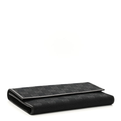 Gucci Monogram Continental Flap Wallet Black 4 of 8