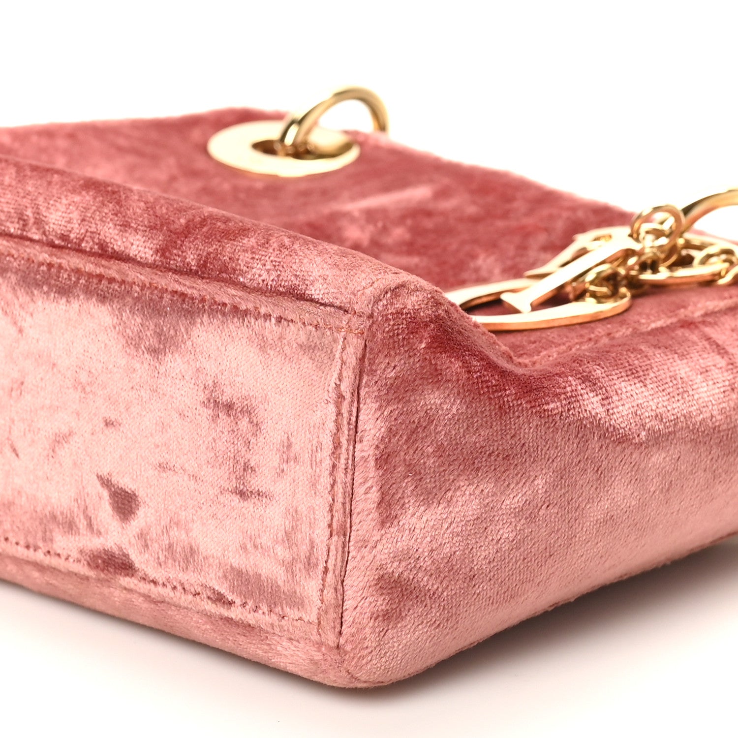 Christian Dior Velvet Mini Lady Dior Rose 10 of 10