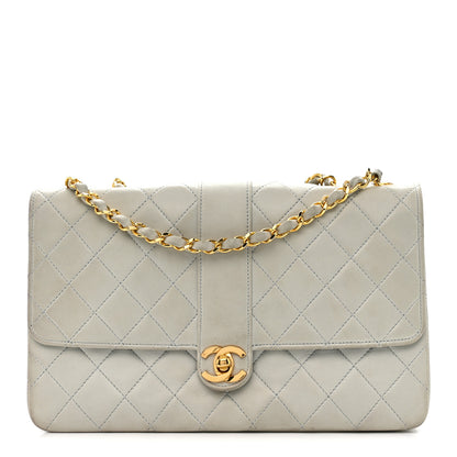 Chanel Lambskin Quilted Small Single Flap Light Blue 1 of 12