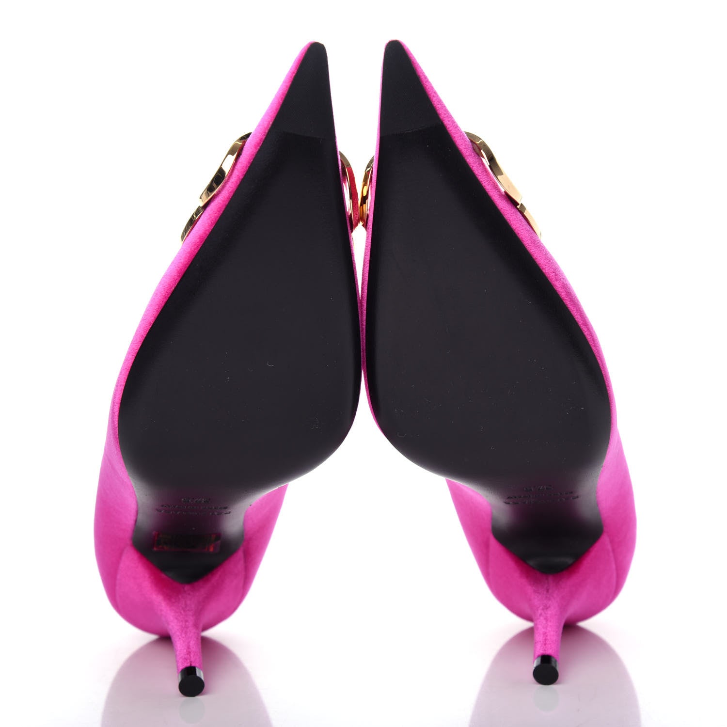 Balenciaga Velvet De Soie Pumps 37.5 Rose Fuchsia 6 of 11