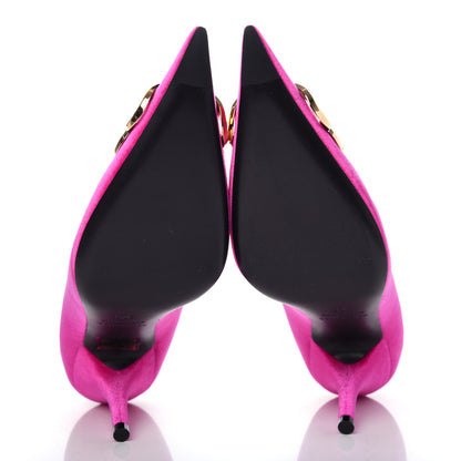 Balenciaga Velvet De Soie Pumps 37.5 Rose Fuchsia 6 of 11