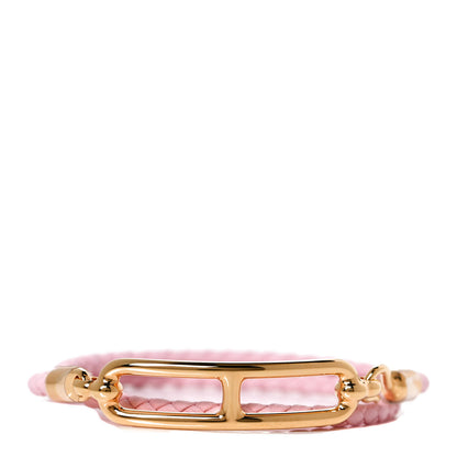 Hermes Swift Roulis Double Tour Bracelet T3 Rose Sakura 1 of 6