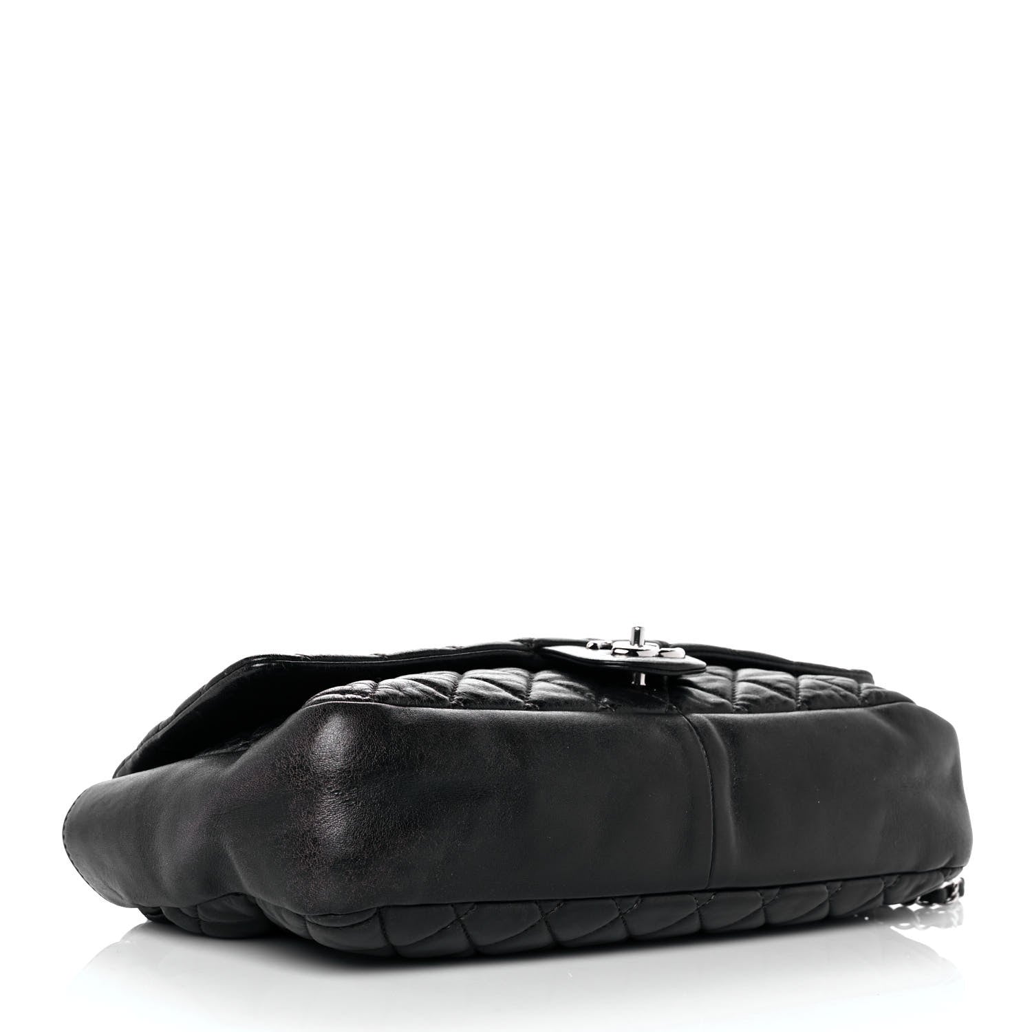 Chanel Lambskin Quilted Jumbo Coco Rain Flap Black 6 of 14