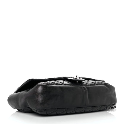 Chanel Lambskin Quilted Jumbo Coco Rain Flap Black 6 of 14