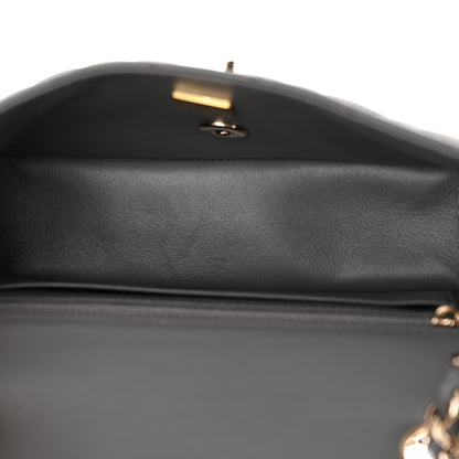 Chanel Lambskin Quilted Mini Rectangular Flap Dark Grey 5 of 11