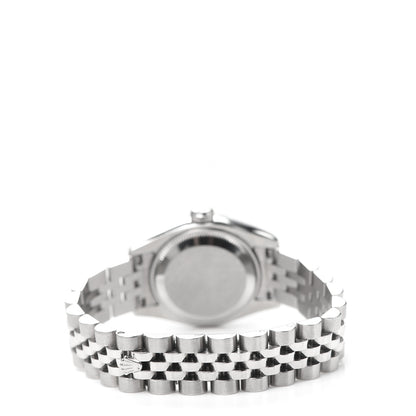 Rolex Stainless Steel 18K White Gold 26mm Oyster Perpetual Datejust Watch Blue Roman 179174 3 of 5