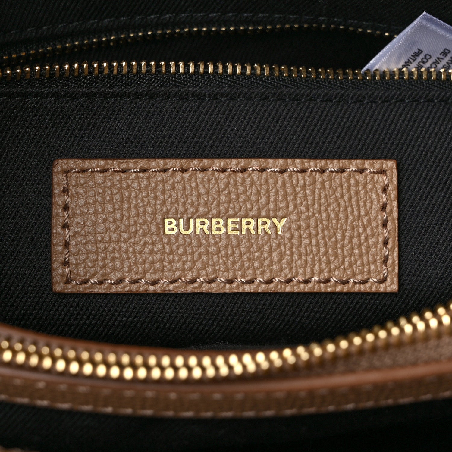 Burberry Derby Calfskin House Check Medium Banner Tote 6 of 10