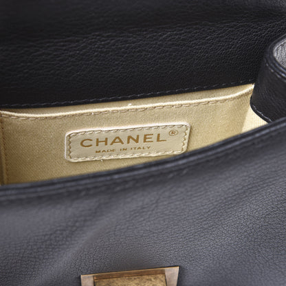 Chanel Goatskin Quilted Small Rita Top Handle Flap Black 7 of 9