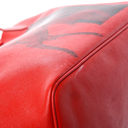 Givenchy Textured Coated Canvas Bambi Print Large Antigona Tote Red 11 of 20