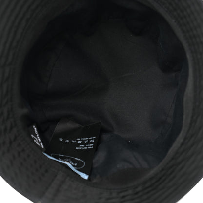 Prada Re-Nylon Metal Triangle Logo Womens Bucket Hat M Black 7 of 10