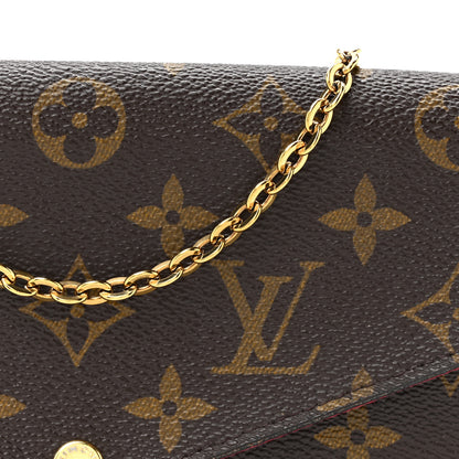 Louis Vuitton Monogram Pochette Felicie Chain Wallet Fuchsia 7 of 17