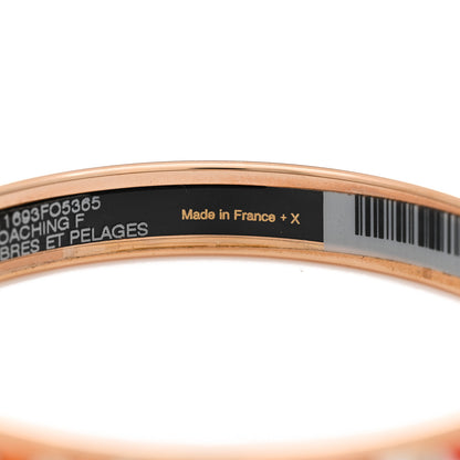 Hermes Enamel Printed Narrow Coaching Bracelet 65 Fibres Et Pelages 4 of 6