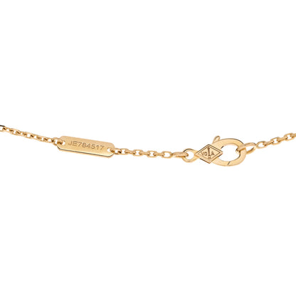 Van Cleef & Arpels 18K Yellow Gold Mother of Pearl Vintage Alhambra Pendant Necklace 4 of 5