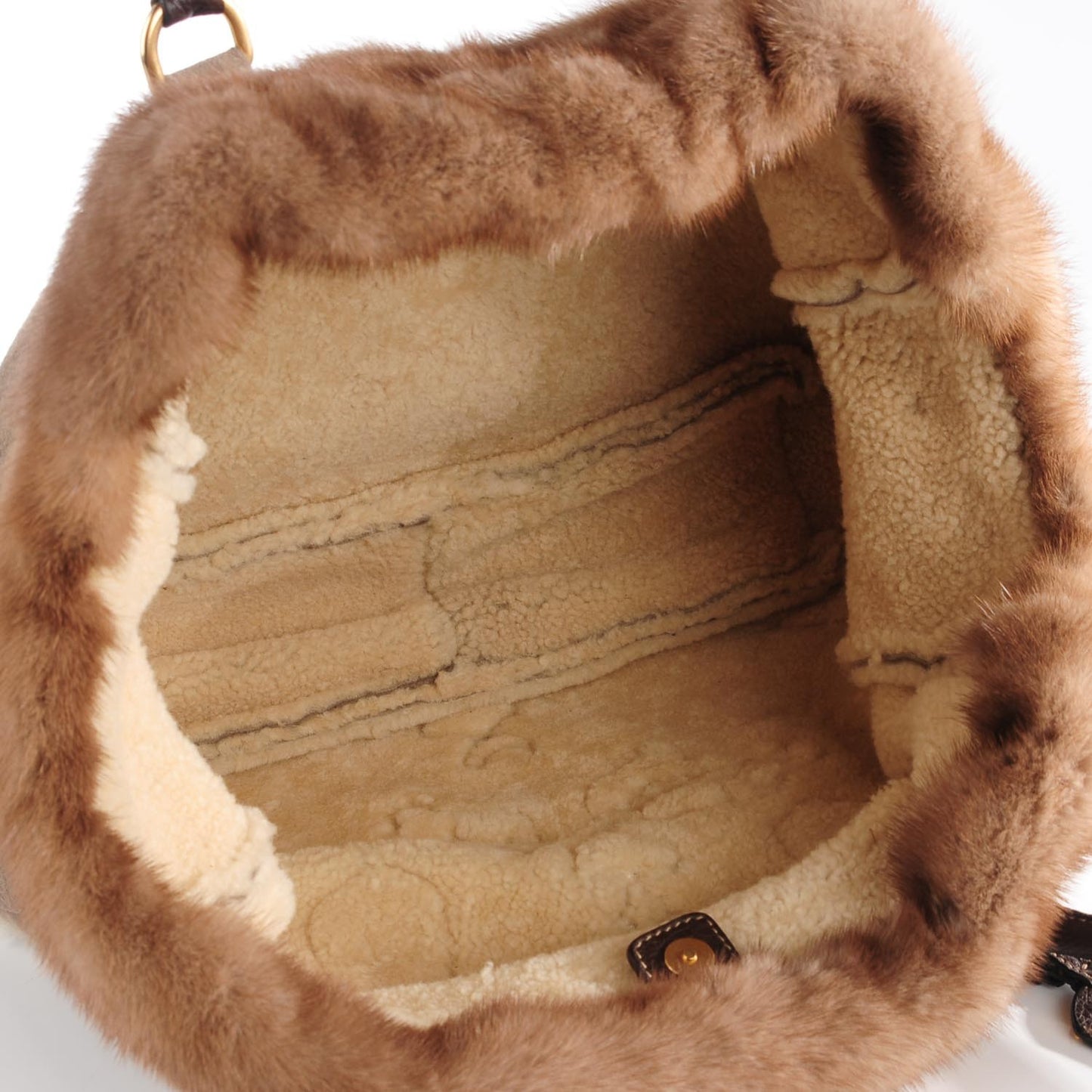 Mink Suede Large Merinos Scamosciato Tote Fango