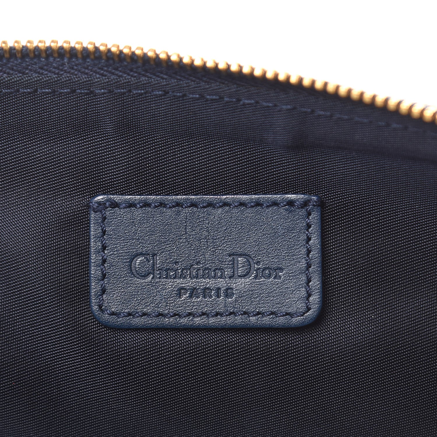 Christian Dior Monogram Mini Saddle Pochette Navy 6 of 10