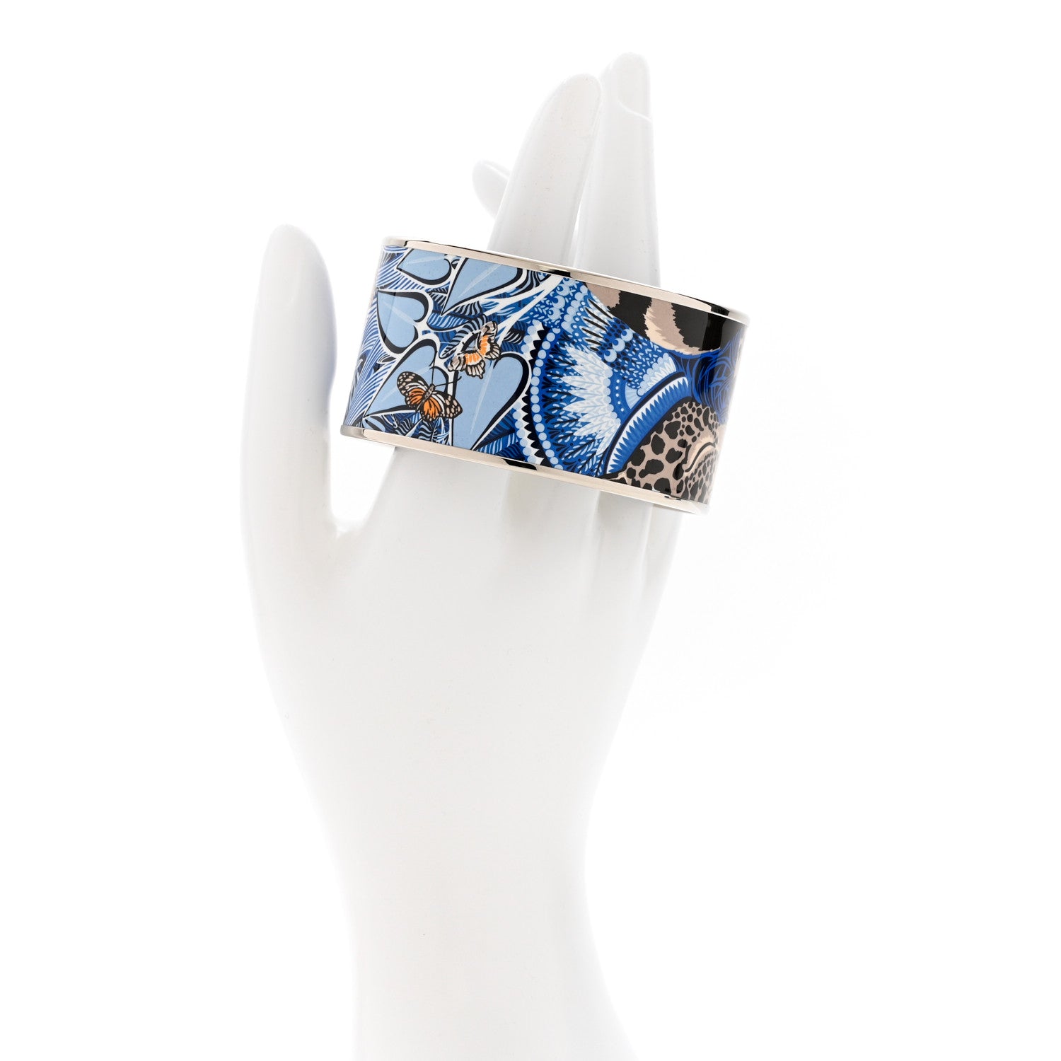 Hermes Enamel Printed Extra Wide Bracelet 65 2 of 6