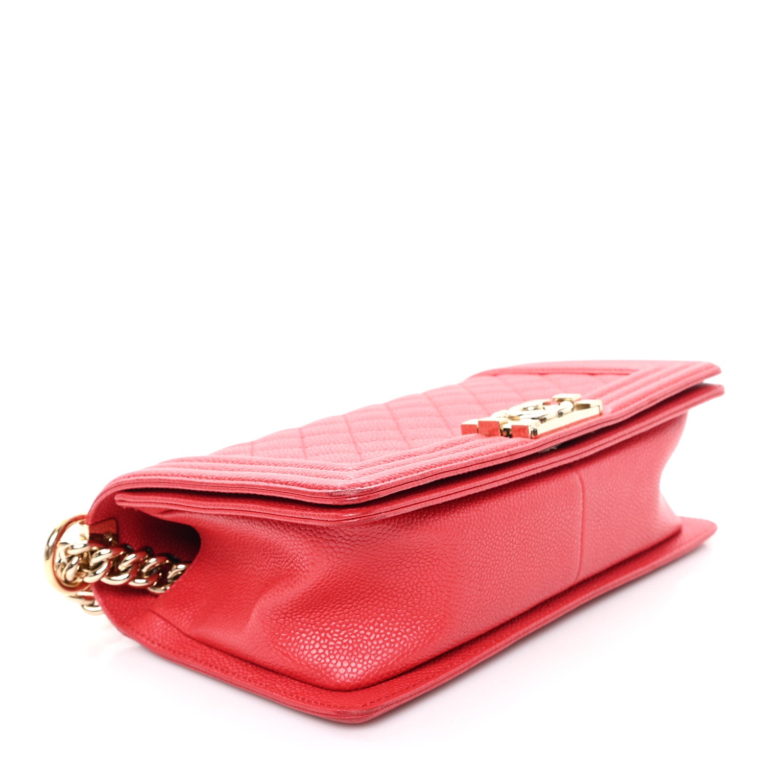 Chanel Caviar Quilted Medium Boy Flap Red 4 of 11