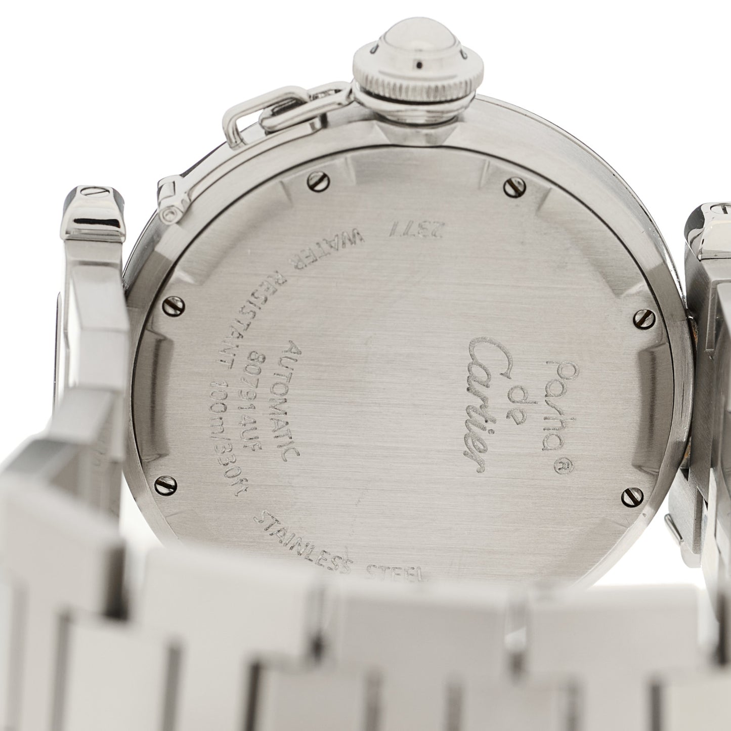 Stainless Steel 35mm Pasha GMT Automatic Watch