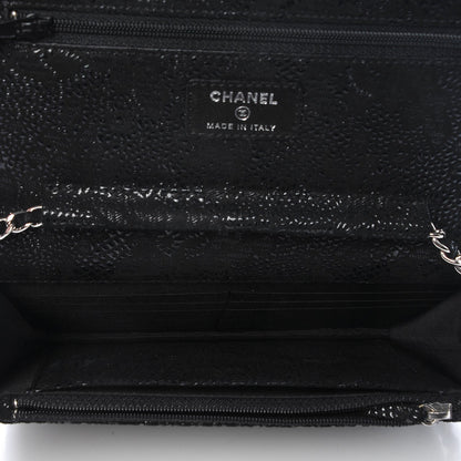 Chanel Suede Wallet on Chain WOC Black 5 of 8