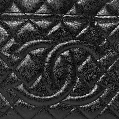 Chanel Caviar Quilted CC Timeless Soft Tote Black 14 of 14