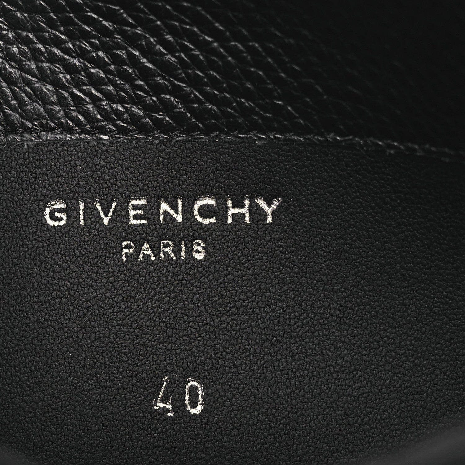 Givenchy Grained Calfskin Shark Lock Biker Ankle Boots 40 Black 10 of 11