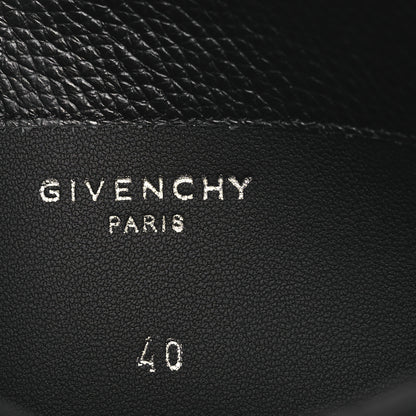 Givenchy Grained Calfskin Shark Lock Biker Ankle Boots 40 Black 10 of 11