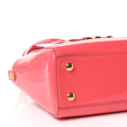 Versace Patent Small Signature Bag Pink 5 of 13