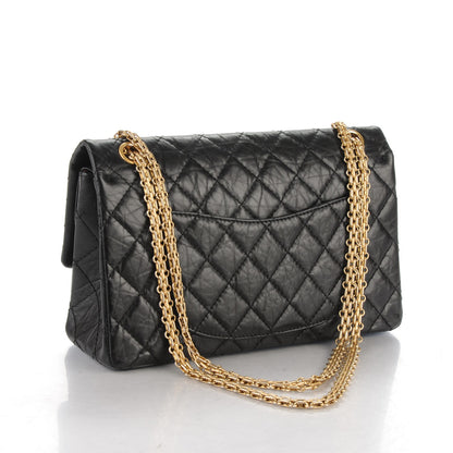 Chanel Aged Calfskin Quilted 2.55 Reissue 226 Flap Black 3 of 7