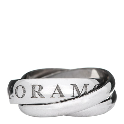 Cartier 18K White Gold Amour Trinity Ring 55 7.25 1 of 7
