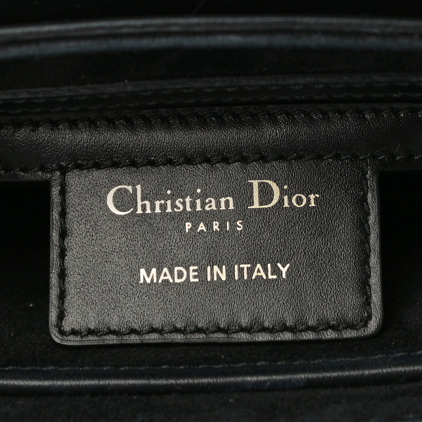 Calfskin Mini D Fence Saddle Bag Black