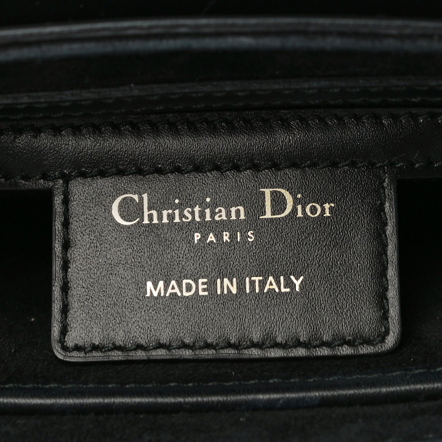 Christian Dior Calfskin Mini D Fence Saddle Bag Black 6 of 16