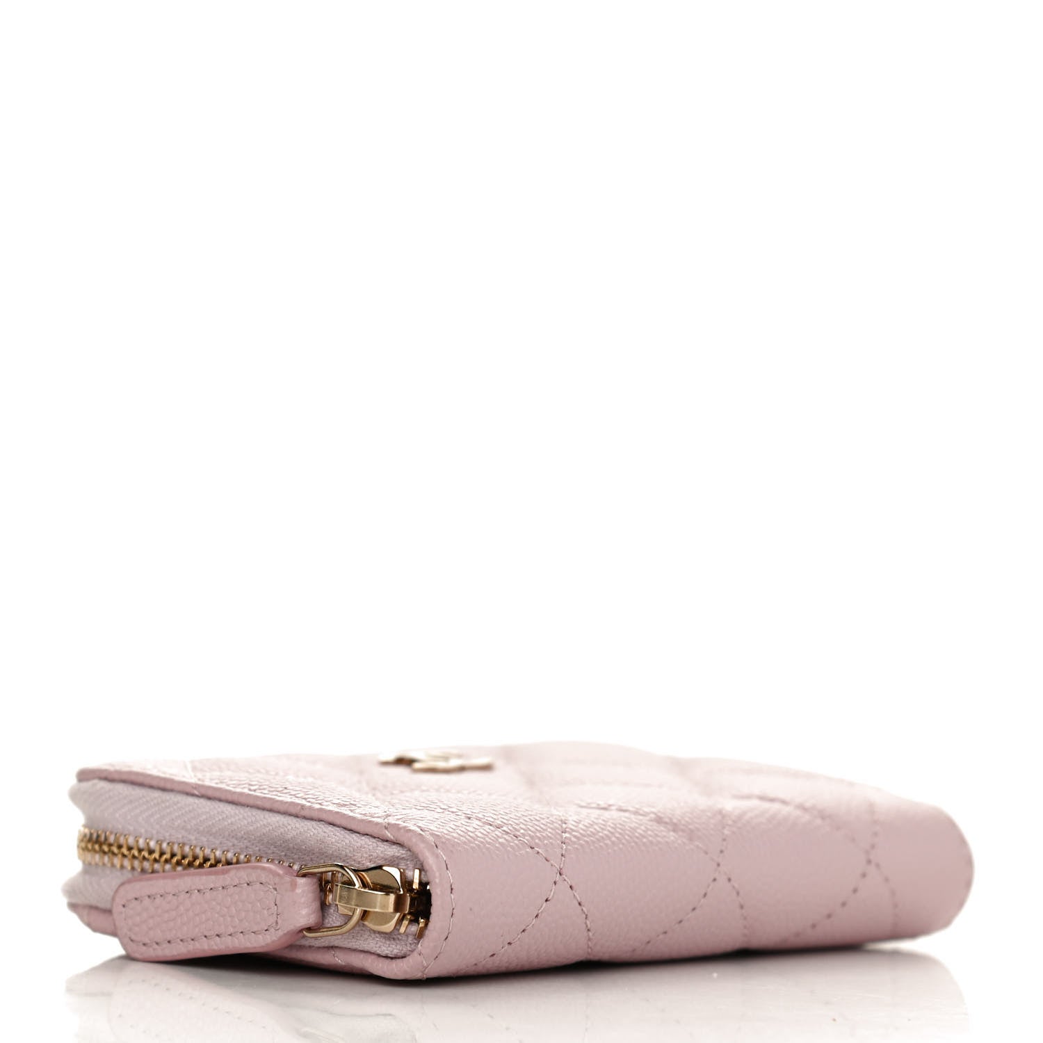Chanel Caviar Quilted Zip Coin Purse Light Pink 8 of 13