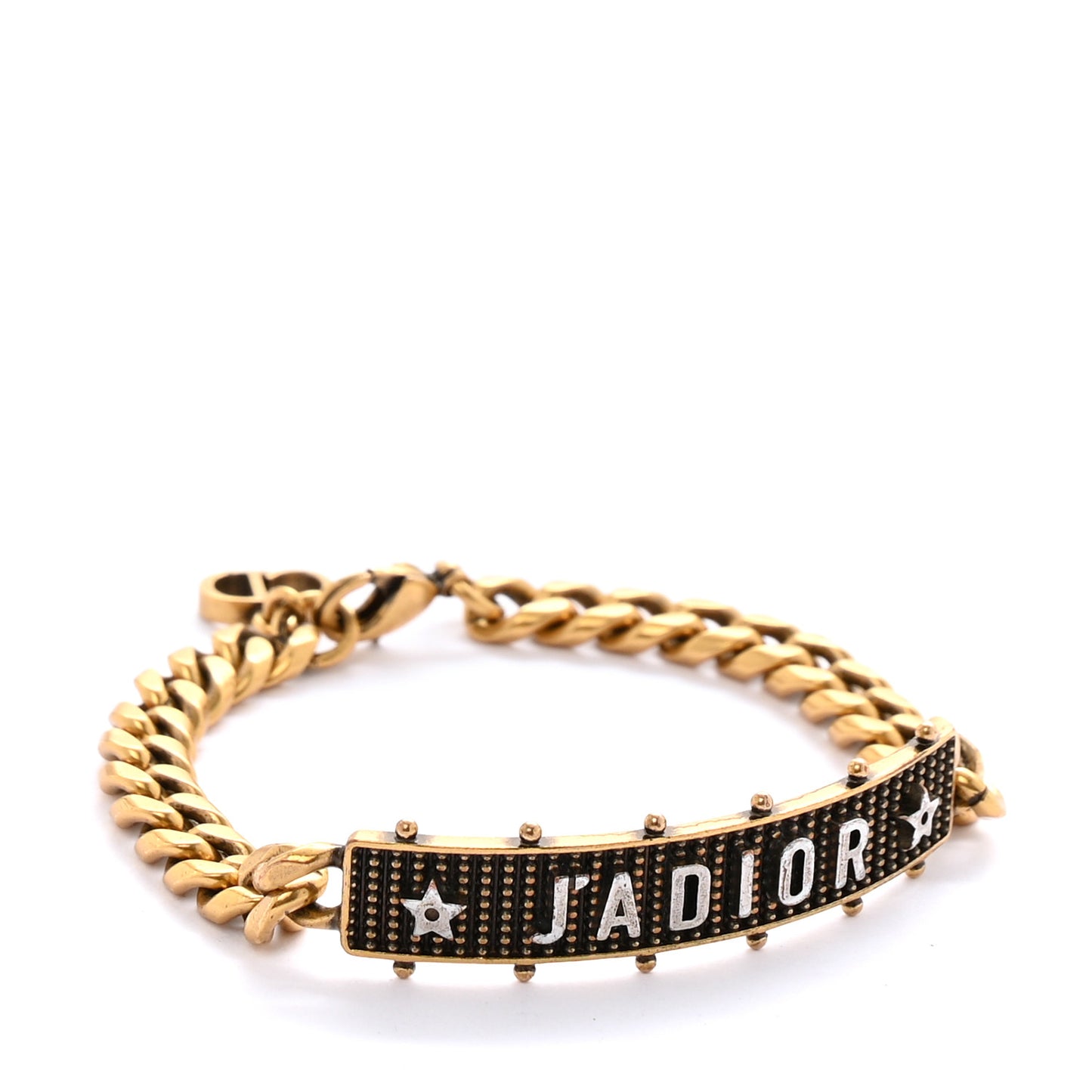 Metal J'Adior Star Chain Bracelet Aged Gold