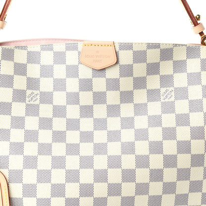 Louis Vuitton Damier Azur Graceful PM Rose Ballerine 9 of 9