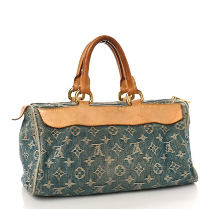 Louis Vuitton Monogram Denim Neo Speedy Blue 3 of 12