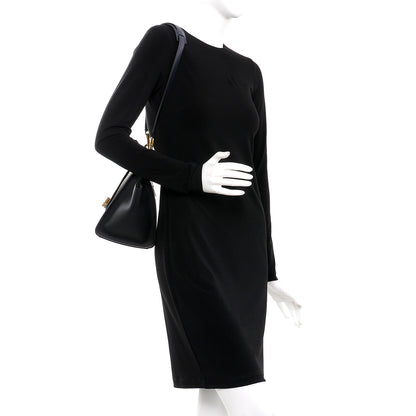 Celine Sleek Calfskin Small Tri-Color Trapeze Dark Blue 2 of 7
